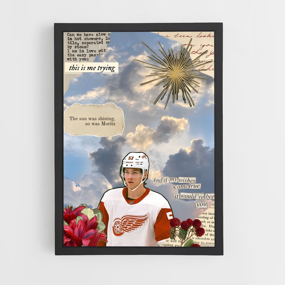 Poster Moritz seider hockeyeurs – affiche Hockey sur glace (vue 2)